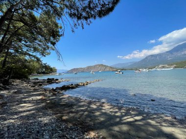 Kefonia 'daki plaj, Yunanistan