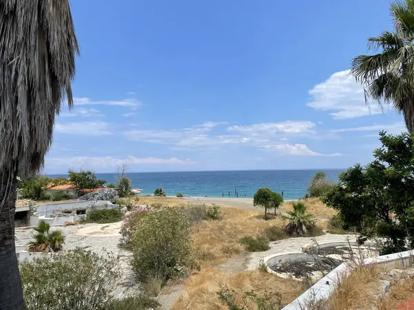 stock image beautiful beach in cyprus on cyprus coast