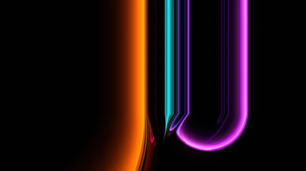 Render Abstract Colorful Background Bright Neon Rays Glowing Lines Pink — Stock Photo, Image