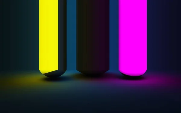 Renderização Abstrata Vidro Emissor Luz Com Textura Vibrante Holográfica Iridescente — Fotografia de Stock