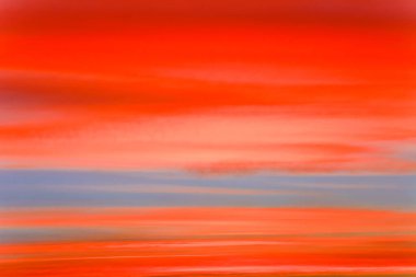 Beautiful multi-colored clouds before sunrise 