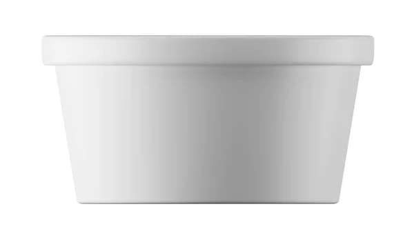 Rendera Yoghurt Glass Behållare Förpackning Mockup — Stockfoto