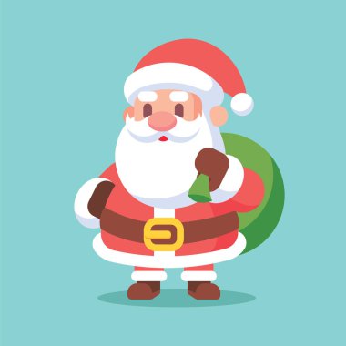 Mutlu Noeller Noel Baba karakteri çizimi