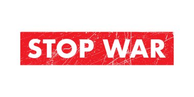 STOP WAR stamp. Vector illustration graphic