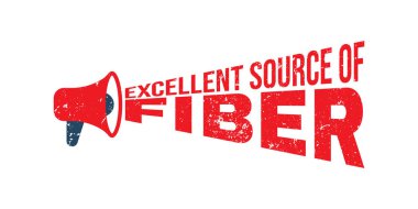 Megafon Mükemmel Fiber Kaynağı. Vektör Lastik Damgası.
