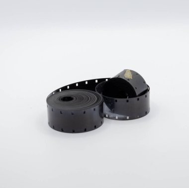 Eski 16mm film ruloları