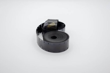 Eski 16mm film ruloları