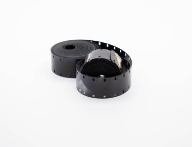 Eski 16mm film ruloları