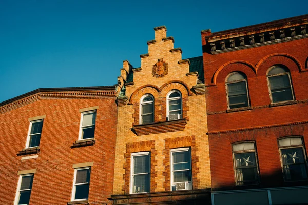 歴史的なレンガ造りの建物 ノースポート ニューヨーク — ストック写真