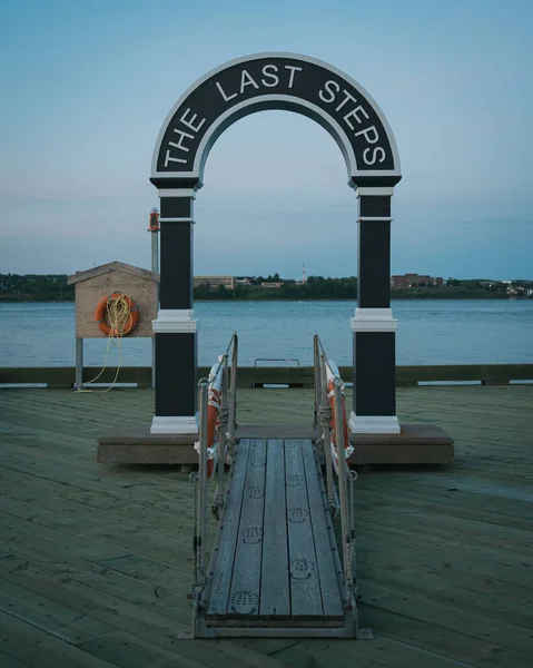 Gedenkbogen Der Letzten Schritte Innenstadt Halifax Halifax Nova Scotia Kanada — Stockfoto