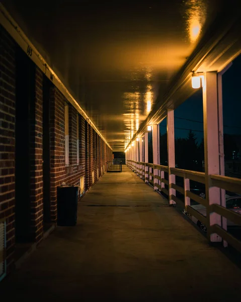 Hallway Beltway Motel Halethorpe Maryland — стокове фото