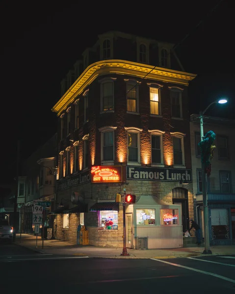 Berömd Hot Weiner Natten Hannover Pennsylvania — Stockfoto