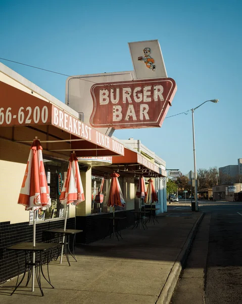 Cartel Vintage Burger Bar Bristol Virginia — Foto de Stock