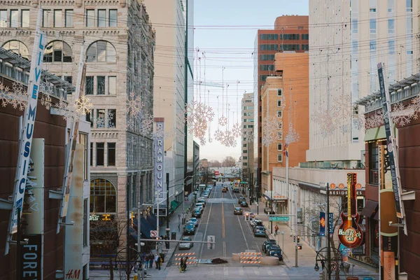 Vista Cidade Centro Cidade Denver Colorado — Fotografia de Stock