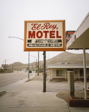 El Rey Motel vintage tabelası, Searchlight, Nevada