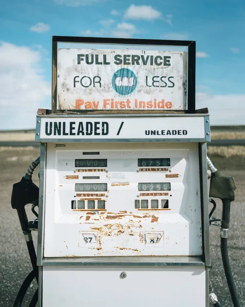 Old Gas Pump Hanks Trading Post Flagstaff Arizona — Stock Photo, Image