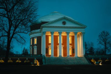 Virginia Üniversitesi Rotunda, Charlottesville, Virginia.