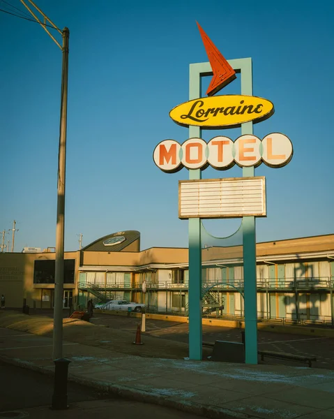 田纳西州孟菲斯Lorraine Motel古董店标志 — 图库照片