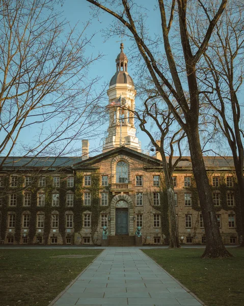 Arquitetura Nassau Hall Universidade Princeton Princeton Nova Jersey — Fotografia de Stock