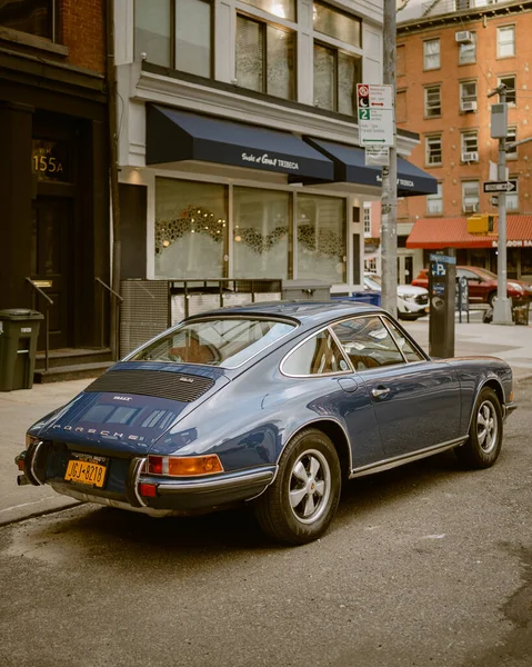 Porsche 911 Vintage Tribeca Manhattan New York — Photo