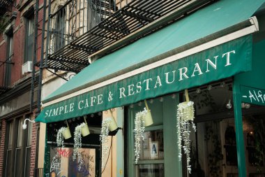 Williamsburg, Brooklyn, New York 'taki Basit Kafe ve Restoran