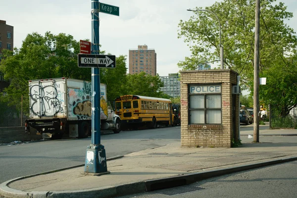 Güney Williamsburg Brooklyn New York Sokak Sahnesi — Stok fotoğraf