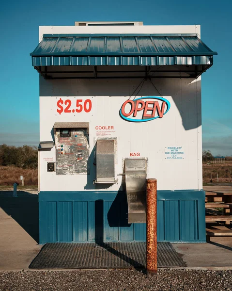 Kiosco Hielo Cerca Holly Beach Louisiana — Foto de Stock
