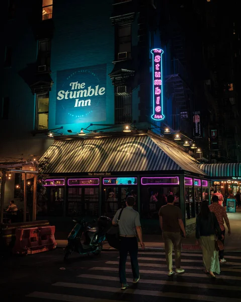 Stumble Inn Night Upper East Side Manhattan New York — стоковое фото
