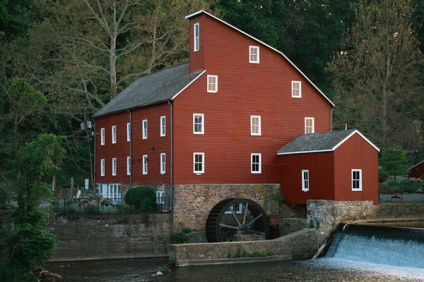 Die Rote Mühle Raritan River Clinton New Jersey — Stockfoto