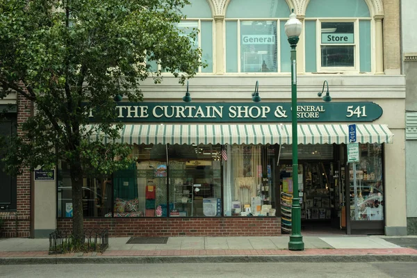 Curtain Shop Cartello Vintage New Rochelle New York — Foto Stock