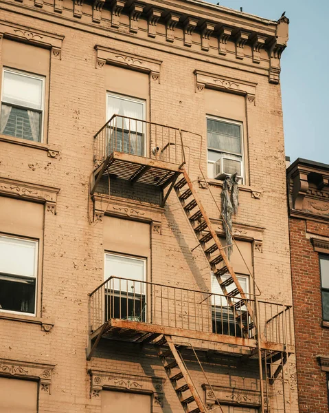 Evasión Incendios Cobble Hill Brooklyn Nueva York — Foto de Stock