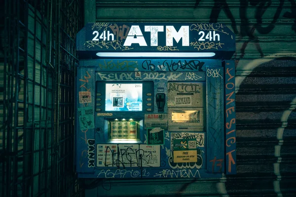 Bankomat East Village Manhattan Nowy Jork — Zdjęcie stockowe