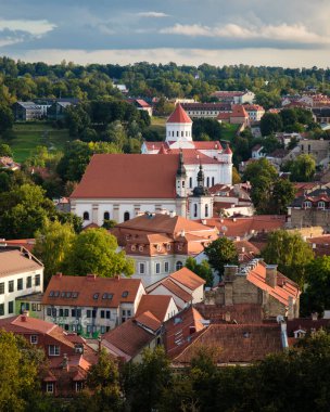 Litvanya, Vilnius 'taki Gediminas Kalesi' nden Eski Şehir Manzarası