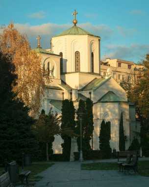 Sırbistan 'ın başkenti Belgrad' daki Küçük St. Sava Kilisesi