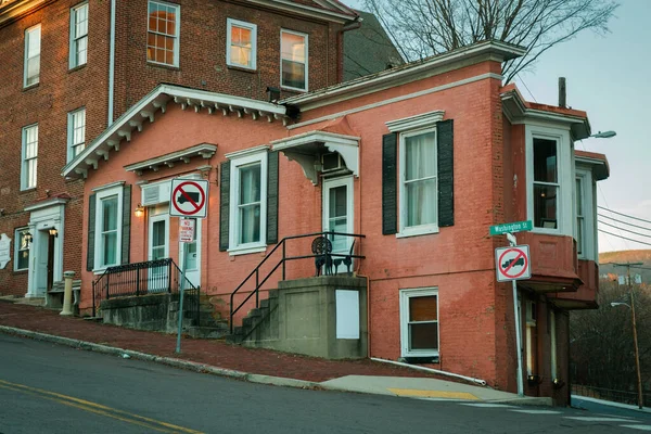 Dům Washington Street Cumberlandu Marylandu — Stock fotografie