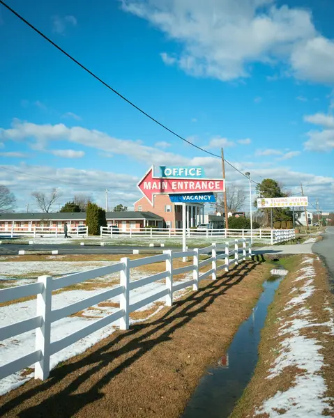 Вінтажний Знак Bel Alton Motel Бель Альтоні Штат Меріленд — стокове фото