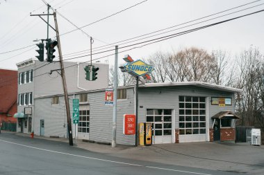 Marlboro, New York 'taki Sunoco Benzin İstasyonu