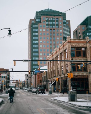 Buffalo, New York 'ta Chippewa Caddesi' nde sokak manzarası