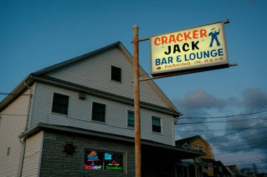 Cracker Jack Bar & Lounge vintage sign, Wilkes-Barre, Pennsylvania clipart