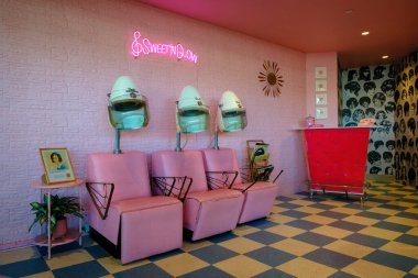 SweetN Glow Salon in TWA Hotel, Queens, New York clipart