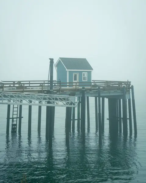 Cais Nevoeiro Beals Island Maine Imagens De Bancos De Imagens Sem Royalties