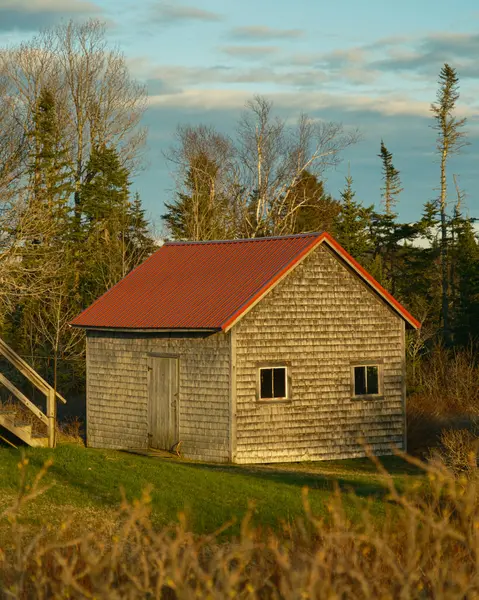 Celeiro Beals Island Maine Fotos De Bancos De Imagens