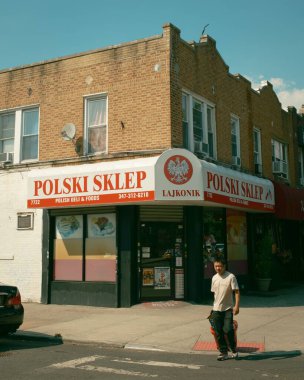 Bensonhurst, Brooklyn, New York 'ta Lajkonik Polski Sklep tabelası