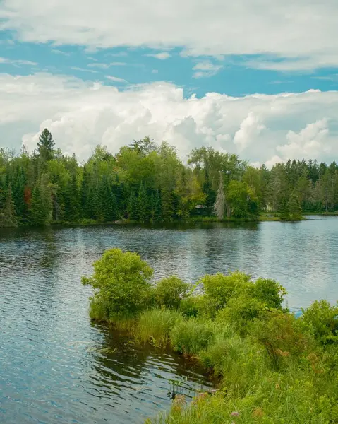 stock image View of Lake Abanakee in the Adirondack Mountains in Indian Lake, New York