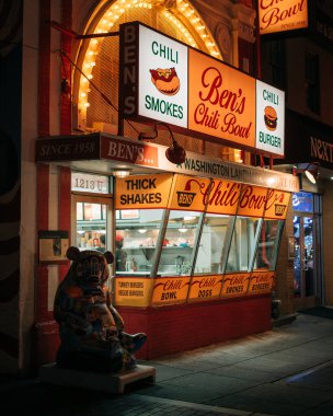 Columbia 'nın Washington bölgesindeki U Caddesi' nde Bens Chili Bowl.