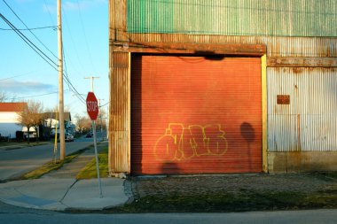 Birinci bölgedeki eski sanayi binası, Buffalo, New York