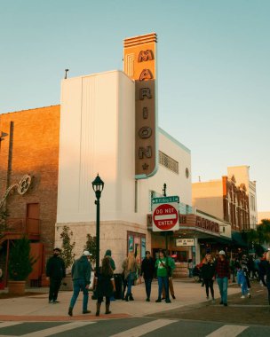 Marion Theatre vintage sign in Ocala, Florida clipart