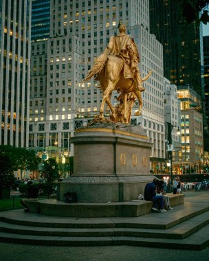 General William Tecumseh Sherman Monument at Grand Army Plaza in Midtown Manhattan, New York City clipart