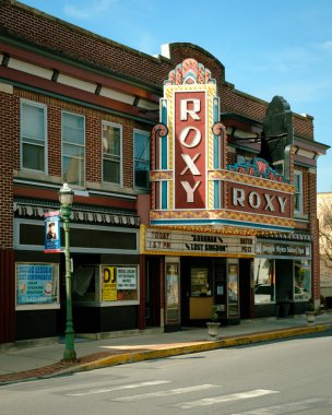 Roxy Tiyatrosu vintage tabelası, Northampton, Pennsylvania