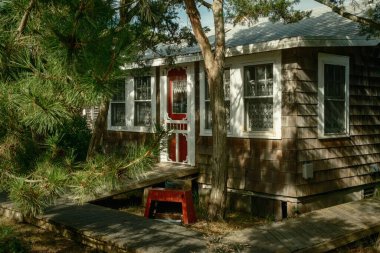 Fire Island, New York 'ta bir ev.